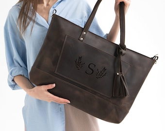 Leder Damen Tragetasche, Leder Tragetasche Laptop, Leder Tragetasche mit Reißverschluss, Leder Tragetasche Handtaschen, Leder Tragetasche Schultertasche