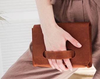 Personalized clutch bag,Clutch with handle,Leather clutch bag,Handmade clutch bag,Women&#39;s leather clutch,Ladies clutch,Leather clutch purse