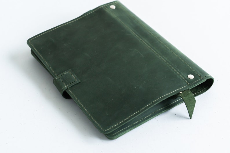 Leather 3 Ring Binder Personalized Leather Portfolio Binder 3 Etsy