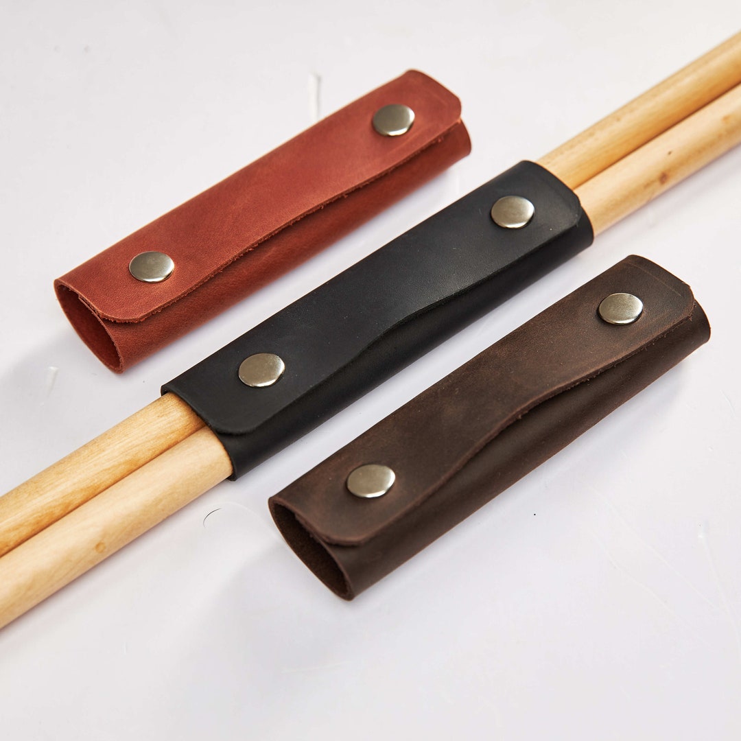 Leather Drum Stick Holder, Custom Drumstick Holder, Leather Drum Stick