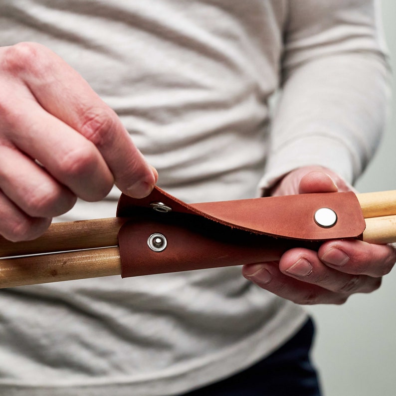 Leather Drum Stick Holder Custom Drumstick Holder Leather Etsy