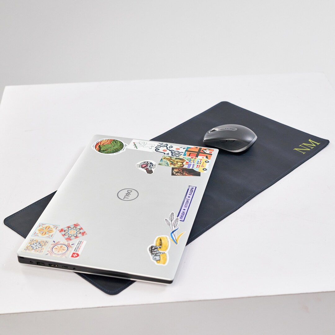 Personalized Leather Desk Mat, Custom Leather Desk Mat, Large Leather