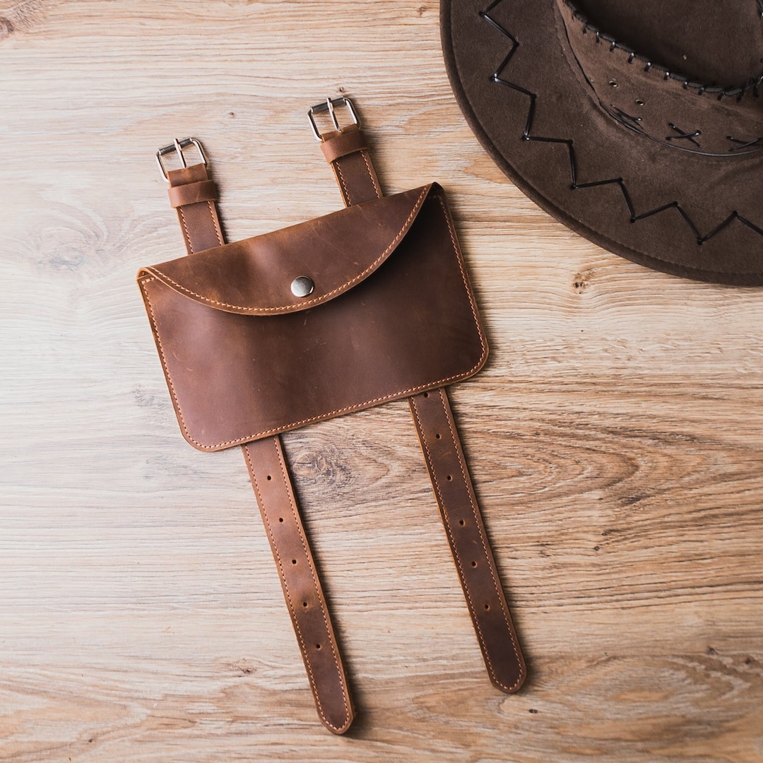 Leather Horse Saddle Bag Phone Holder for Saddle Etsy