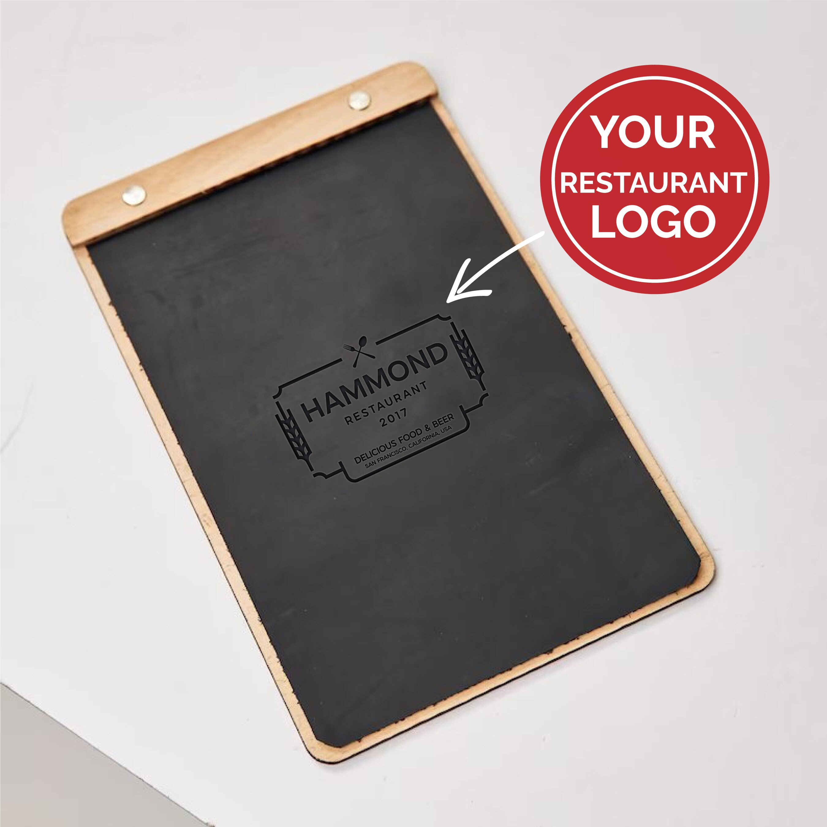 Wooden Menu Holder With Leather Cover Menu Holder Restaurant Etsy