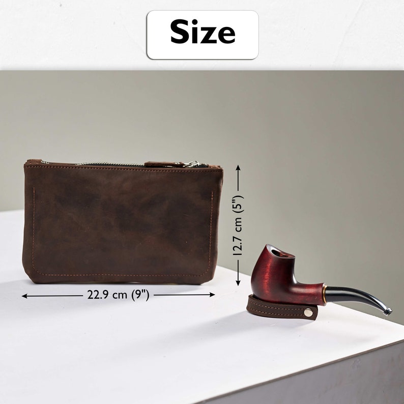 Leather Pipes Bag, Leather Pipes Case, Smoker Gifts, Leather Tobacco ...
