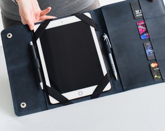 Leder ipad Portfolio Fall, Weihnachtsgeschenke für sie einzigartig, Leder Notizblock Portfolio, iPad mini Portfolio, iPad pro Portfolio Fall