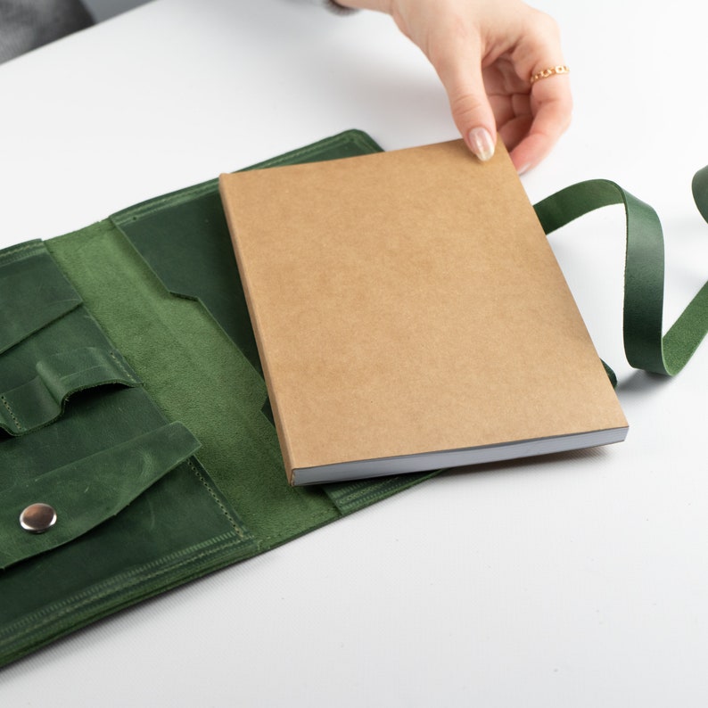 Leather Sketchbook Cover, Leather Journal Cover, Leather Sketch Book ...