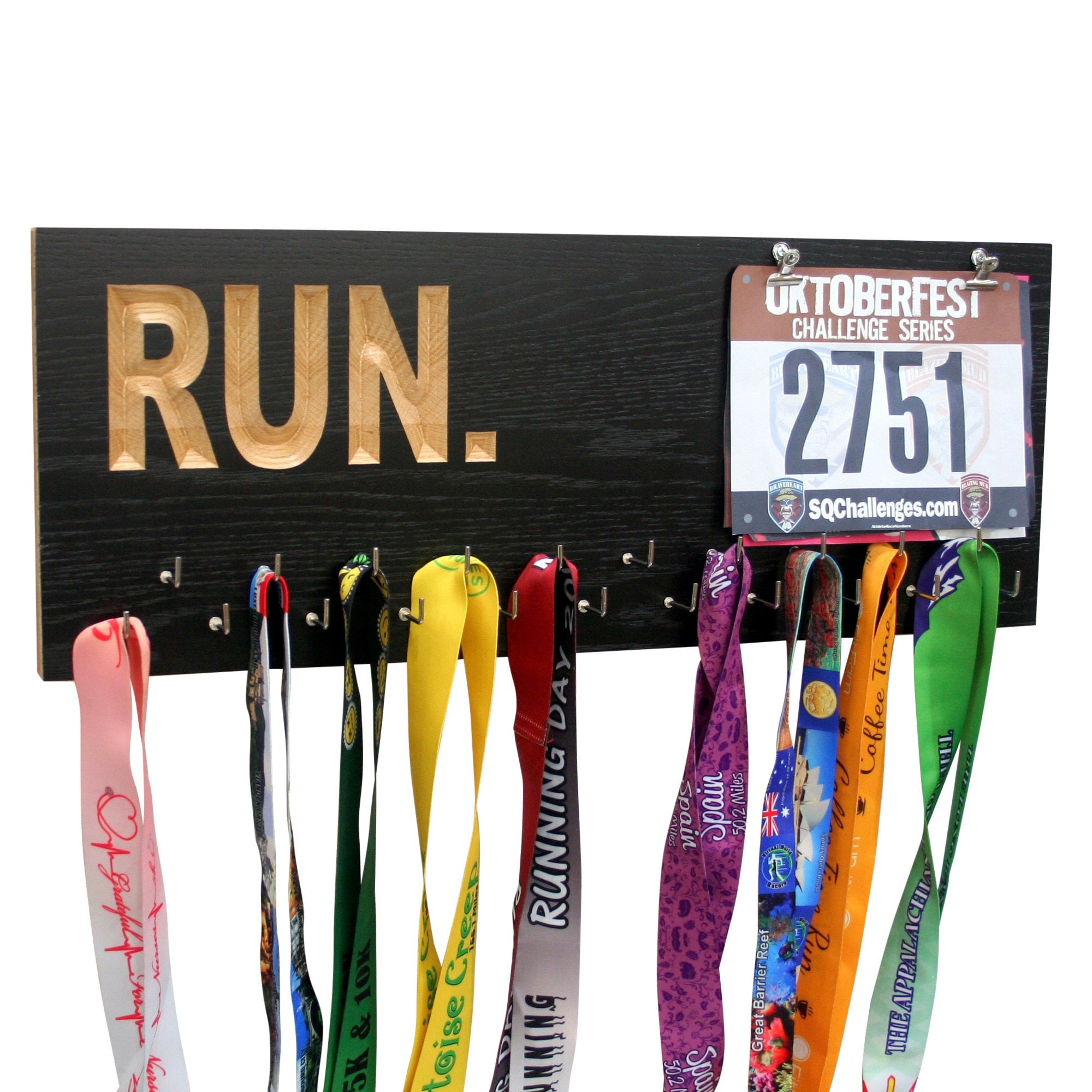 Medal and Race Bibs Hanger Running Race Bib and Medal Etsy