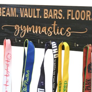 Gymnastics Medal Hanger, Gymnastics-swimming-cheer leading, Beam vault bars floor, Running Bib and Medal Holder, Awards Rack, P10/B