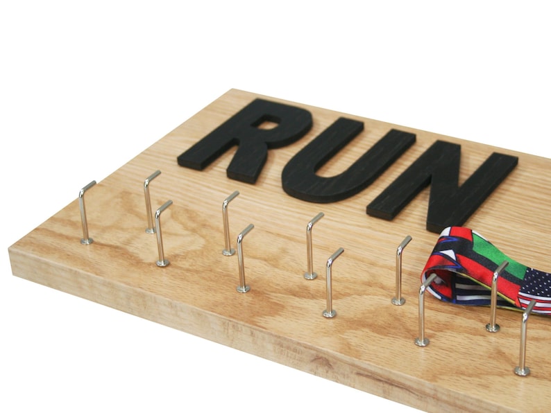 J JACKCUBE DESIGN - Marathon Medaille Display Hanger Race Bibs Houder voor Lopers Hout Wandmontage Rack Gymnastiek Awards Olympische Triatleet Geschenken - MK503A (Hout J JACKCUBE DESIGN - Marathon Medaille Display Hanger Race Bibs Houder voor Lopers Hout Wandmontage Rack Gymnastiek Awards Olympische Triatleet Geschenken - MK503A (Hout