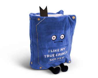 Punchkins Plush Gifts - True Crimes Book Plushie Funny Novelty Plush Meme Podcast Book
