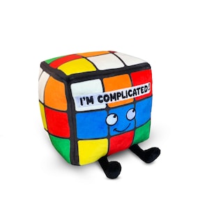 Punchkins Plush Gifts - "I'm Complicated" Funny Plush Puzzle Cube