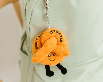 Punchkins Pretzel Bag Charm, Plush Accessory and Hanging