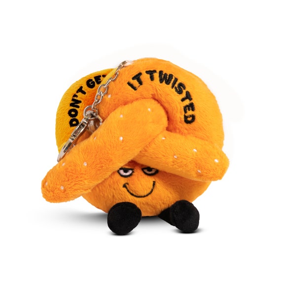 Punchkins Pretzel Bag Charm, Plush Accessory and Hanging