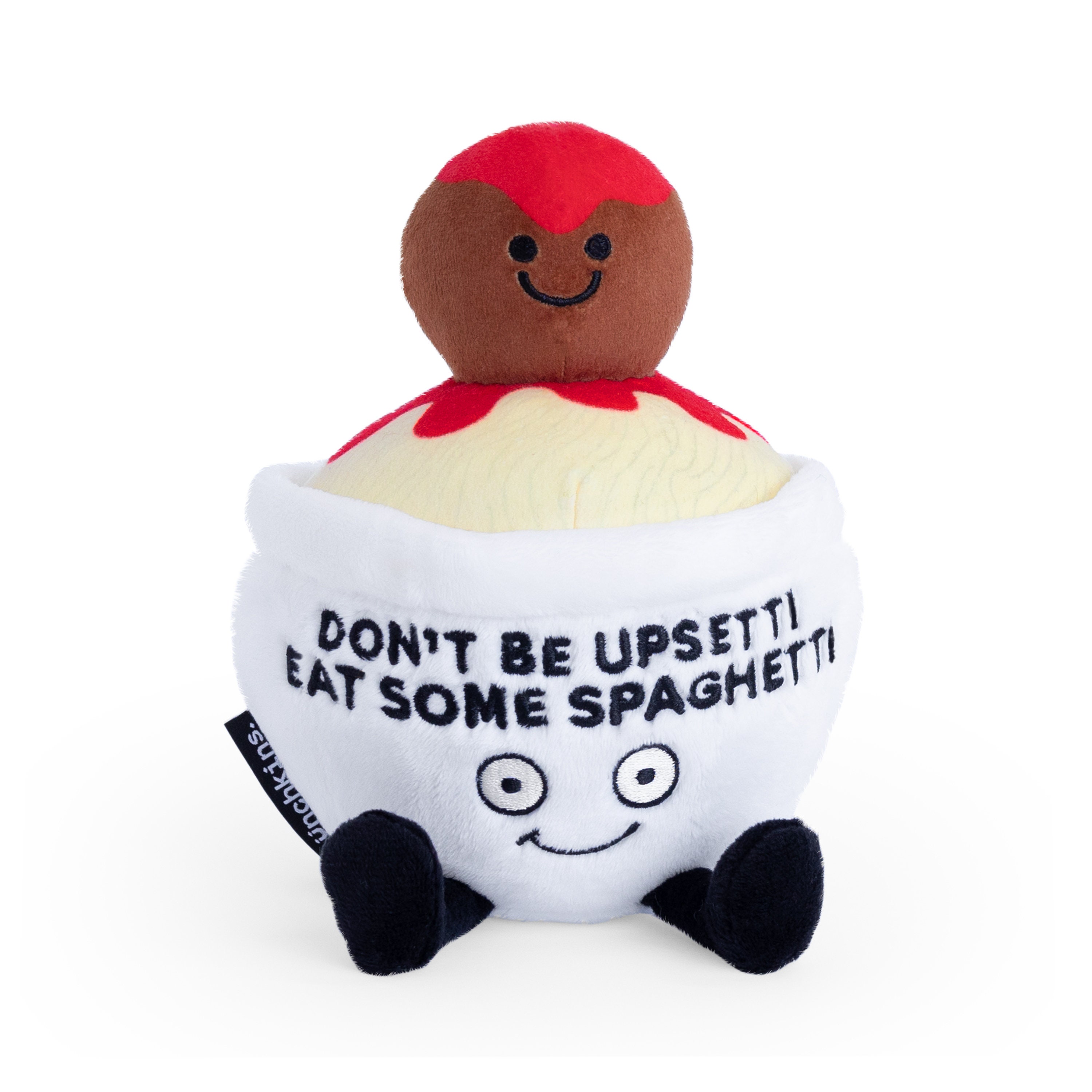 Punchkins Plush Gifts dont Be Upsetti Eat Some Spaghetti Funny Novelty