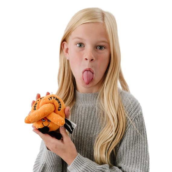 Punchkins Pretzel Bag Charm, Plush Accessory and Hanging