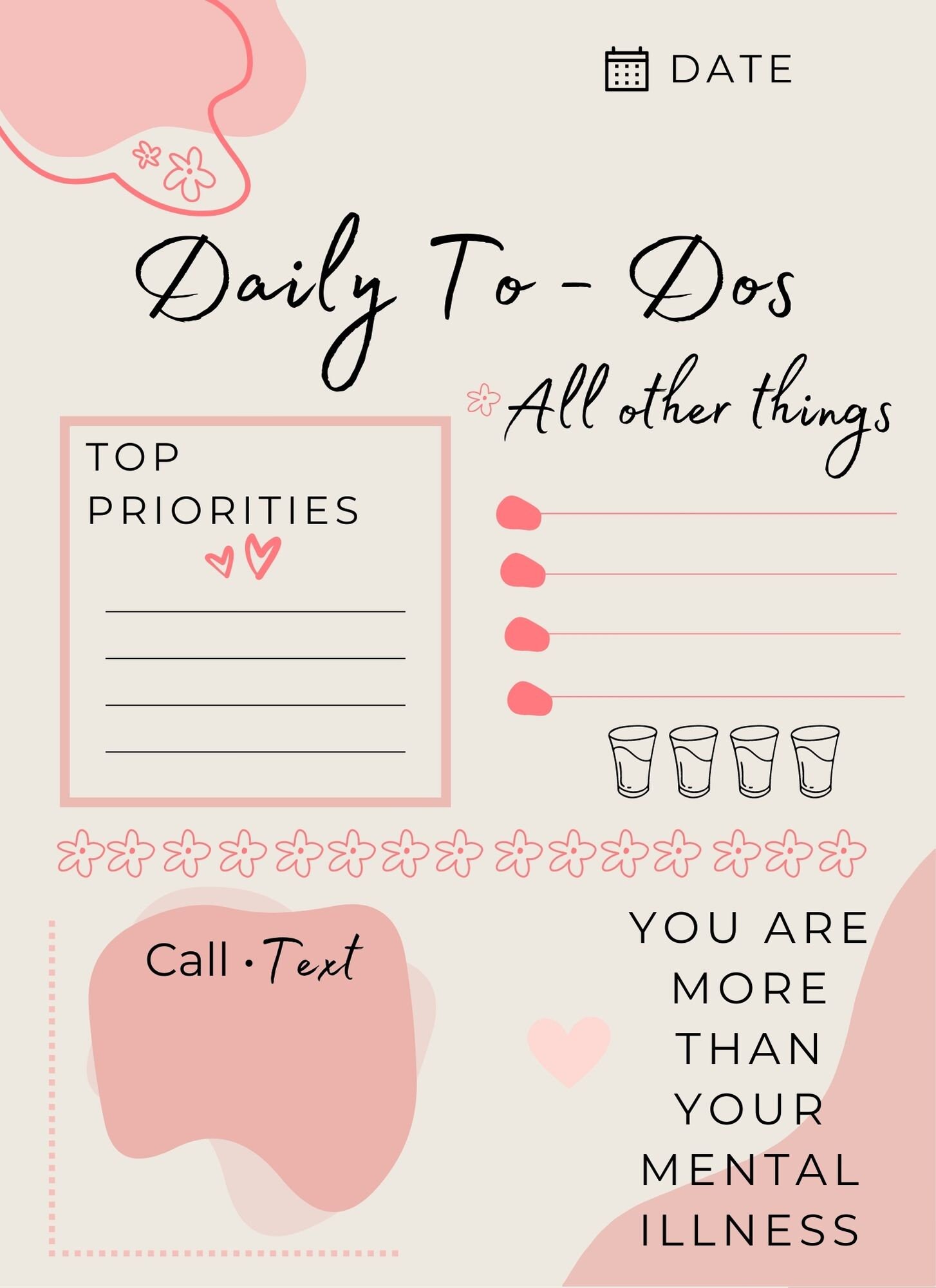 ADHD Daily Checklist for Organization and Productivity - Etsy