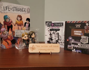 Life is Strange "This Action Will Have Consequences" Sign With Stand