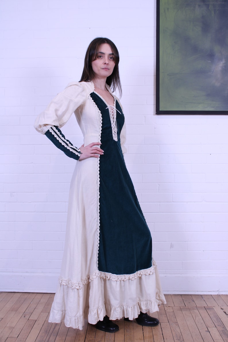 Vintage Gunne Sax Prairie Dress Vintage 1970s Rare Beauty Velvet - Etsy