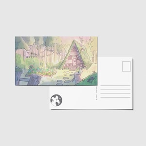 Cartes postales enchantées | Impression d'art