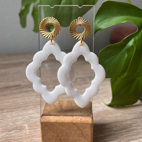 Boucles d’oreilles en pâte polymère