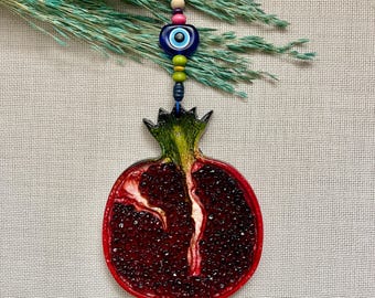 Pomegranate for Ornament, Wall Decor, Wall Hanging, Housewarming Gift and Christmas Gift