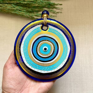 Large Evil Eye for Wall Hanging, Wall Decor, Nazar Amulet, House Protection, Housewarming Gift and Christmas Gift
