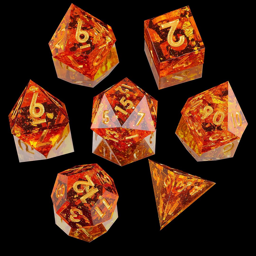 Dungeons and Dragons Dice D&D Dice Set TTRPG Polyhedral Dnd Dice