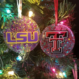 College Logo Ornaments, college, Christmas ornament, acrylic ornament, college fan gift, football gift, sports ornament, college ornament