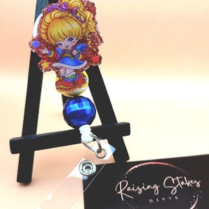 Rainbow Brite badge reel, rainbow brite, rainbow brite id holder, rainbow badge reel, rainbow id holder, nurse badge reel, cute badge reel