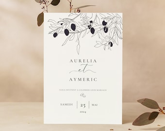 customizable wedding invitation template, wedding, wedding invitation, customizable wedding invitation, invitation card, rustic, CANVA