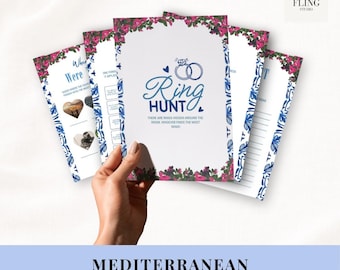 Pack de jeux pour enterrement de vie de jeune fille en Méditerranée | 50 jeux Canva personnalisables | Téléchargement instantané