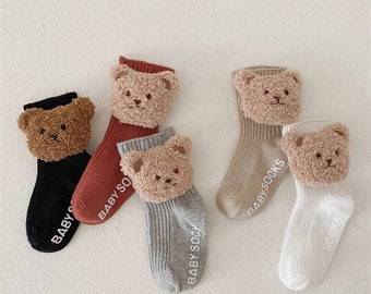 Cute Bear Baby Socks