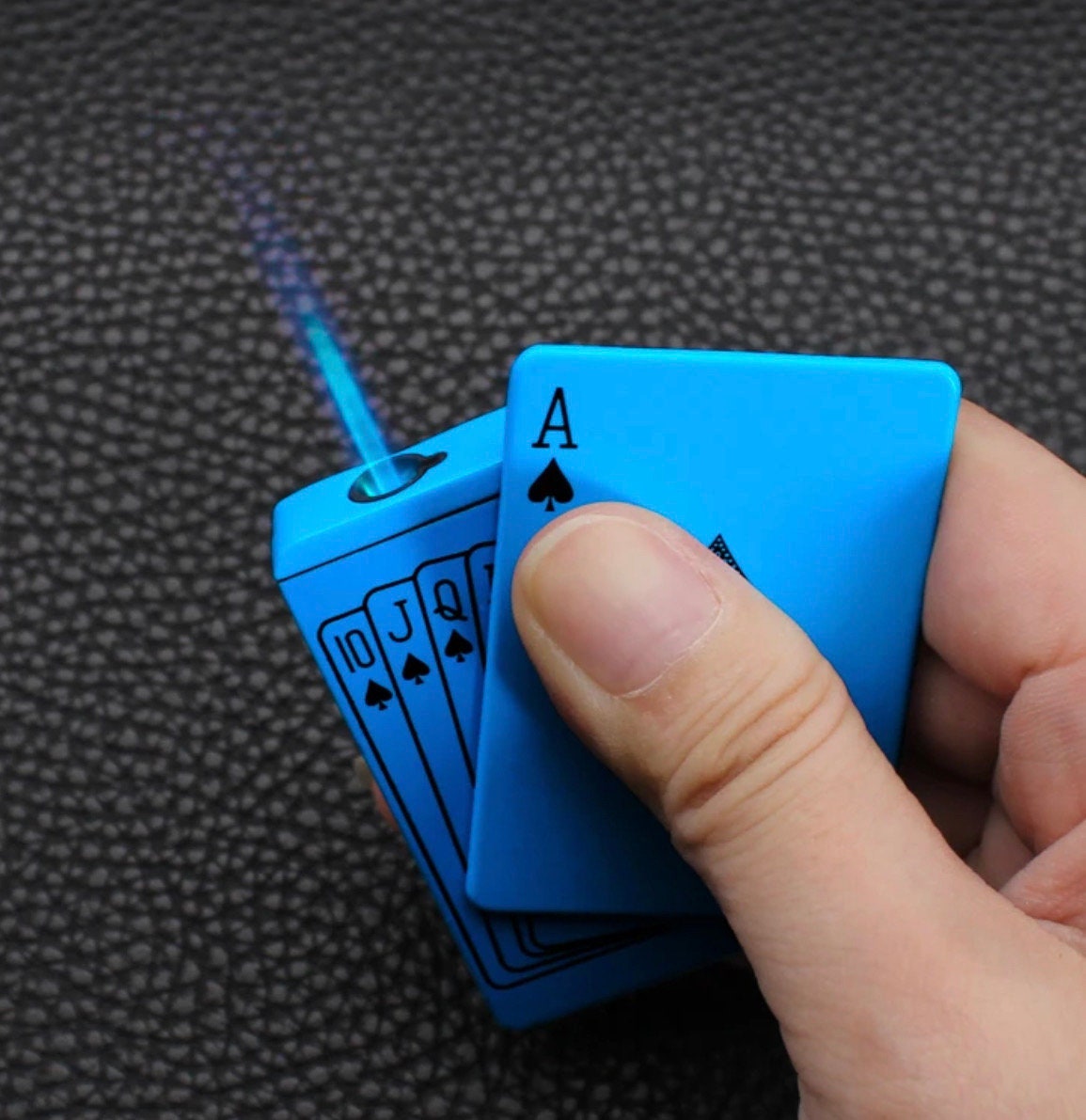 Poker Card Lighter, Playing Card Lighter, Green Flame Poker Lighter