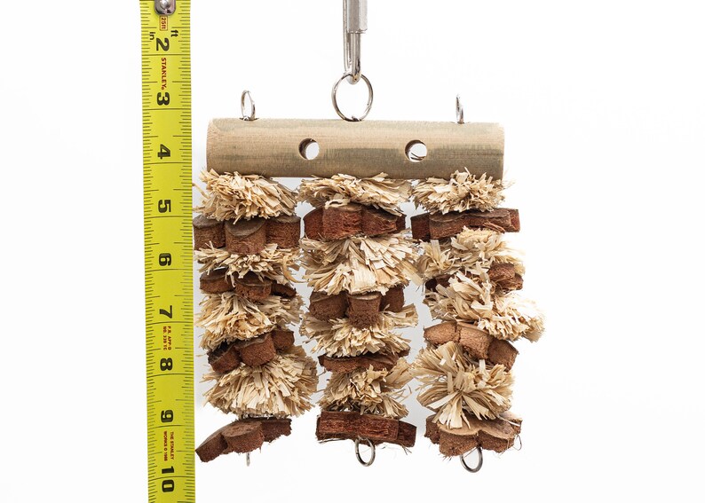 Hohopeti 8pcs Natural Dried Fruit Parrot Foraging Toy Set Parrot Chew Toys Shredding Accessories For Budgies And Parakeets Healthy Bird Chew Treats Cage Entertainment