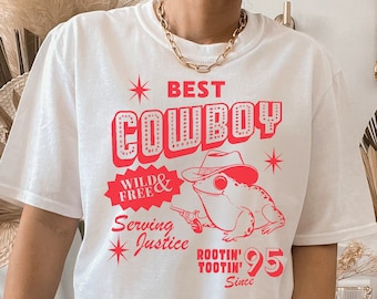Cowboy Frog T-Shirt: Giddy Up Country Toad Meme Shirt