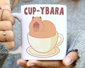 Lustige Capybara-Tasse, Capybaras-Geschenke, Capybara-Meme, lustiges Wortwortspiel, Tierwortspiele, netter Tierwitz