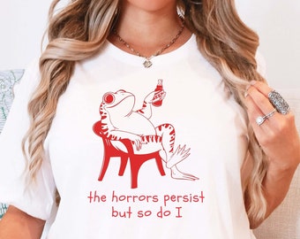 Funny Frog Meme T-Shirt: Sarcastic Adult Humor, Cottagecore Style
