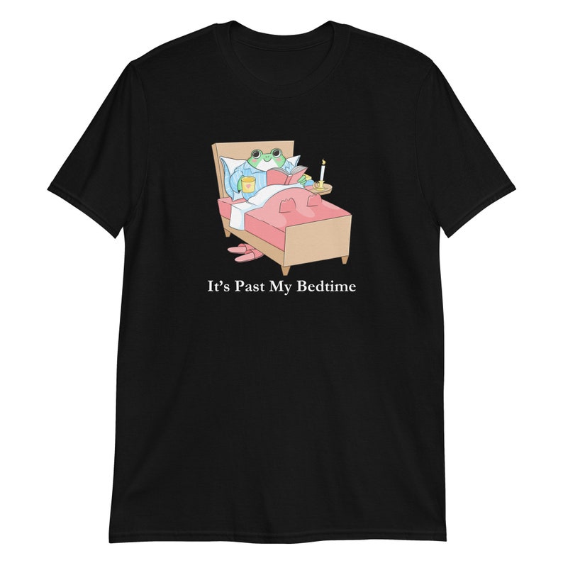 It's Past My Bedtime Unisex Tshirt, Funny Frog Meme, Cute Sleeping