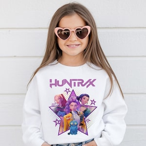 Huntrix Demon Hunters Sweatshirt, Anime Kpop Crewneck, Saja Girls Merch, Fan Gift Shirt