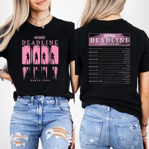 BlackPink Deadline World Tour 2025 T-Shirt, Deadline Shirt, Kpop Fan Tee, BlackPink Shirt, BlackPink Deadline Shirt, Kpop Music Fan Gifts