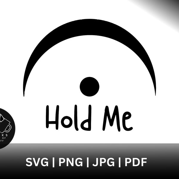 Fermata Pause Sign SVG PNG PDF JpG Musical Note Lover Hold Me Romantic Funny Couple Valentine Vector Silhouette Cricut Cameo Cut Sublimation