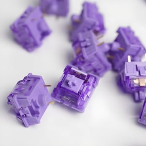 Lubed KTT Purple Click Clicky Switches