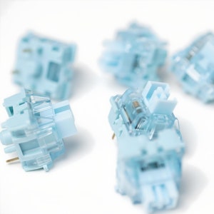 Lubed & Filmed Akko V3 Cream Blue Pro Tactile Switches