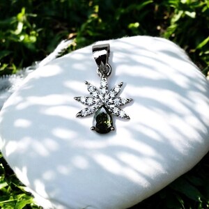 Dainty Zircon Pendant Necklace: 925 Sterling Silver, December Birthstone