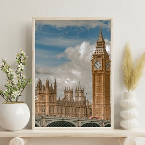 London Big Ben Print | London Travel Print Wall Art | London Printable Art | Big Ben Poster | London Photography Travel Poster 16x20 Print