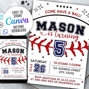 Invito di compleanno di baseball, Rookie dell'anno, Invito sportivo, Accesso immediato, NSW3