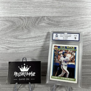 Darryl Strawberry 1991 Topps 40 anos #402 Card Mets MGC 9 classificado