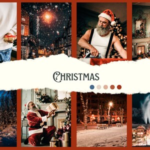 10 Christmas LIGHTROOM PRESETS, Holiday Presets, Winter Presets, Mobile & Desktop Presets, xmas preset, Instagram filters, Blogger preset