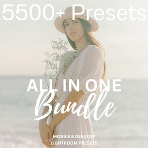 5500+ MEGA Presets Bundle, Mobile and Desktop Presets, Lightroom Bundle, Film, Influencer, Summer, Vacation, Vintage, Dark & Light, Wedding